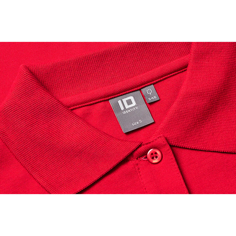 Langærmet Poloshirt Stretch Dame, Rød