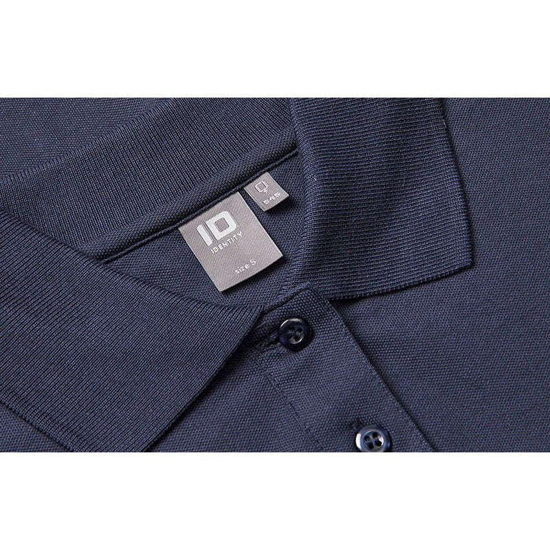 Langærmet Poloshirt Stretch Dame, Navy