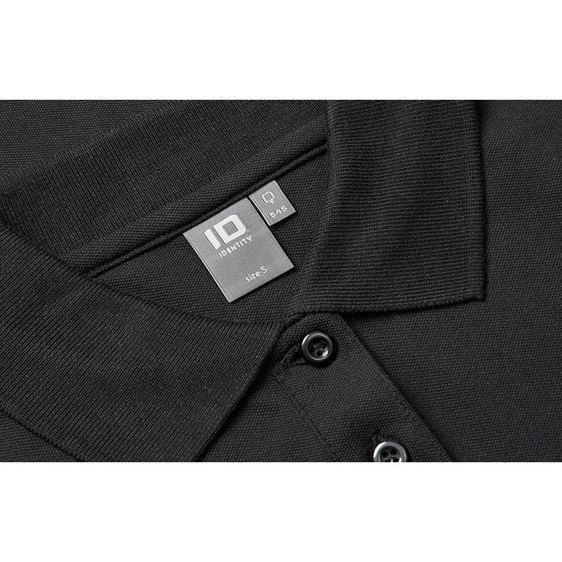 Langærmet Poloshirt Stretch Dame, Sort