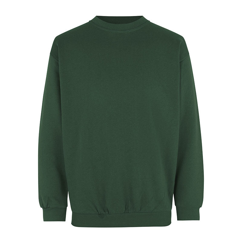 Klassisk Sweatshirt Herre, Flaskegrøn