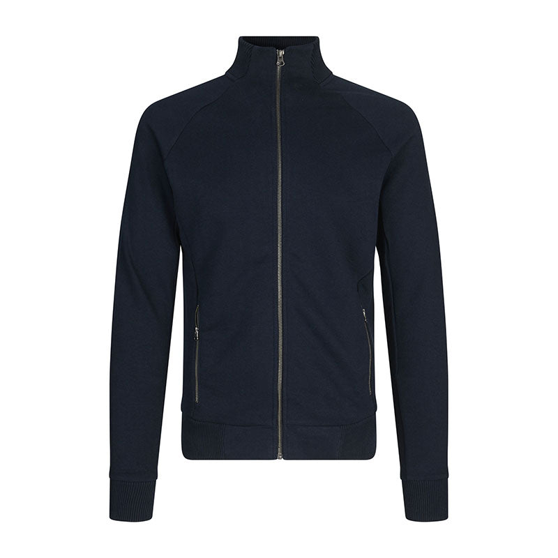 Sweat Zip Cardigan Herre, Navy