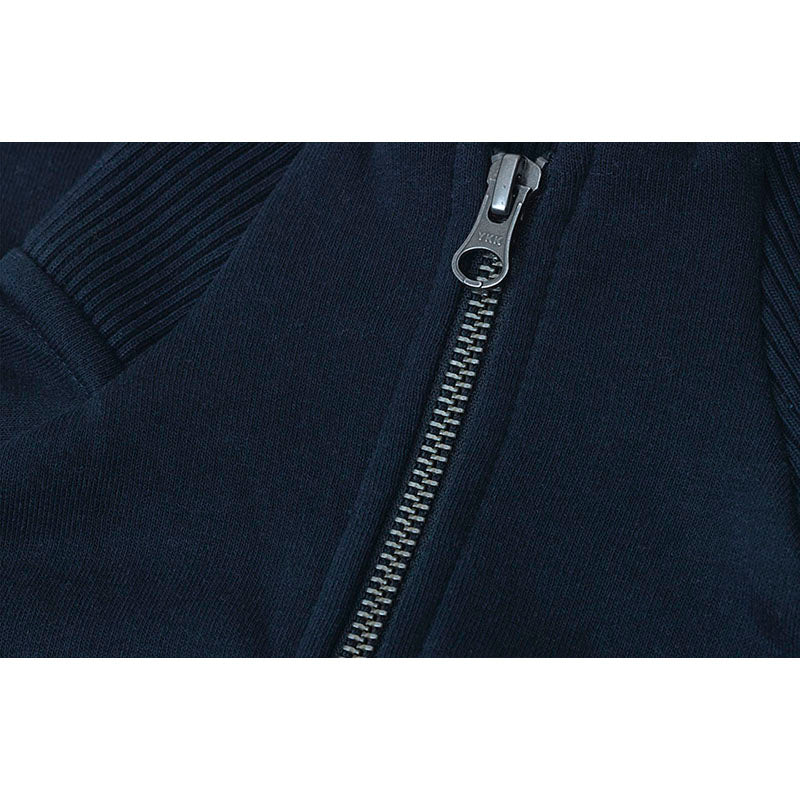Sweat Zip Cardigan Herre, Navy