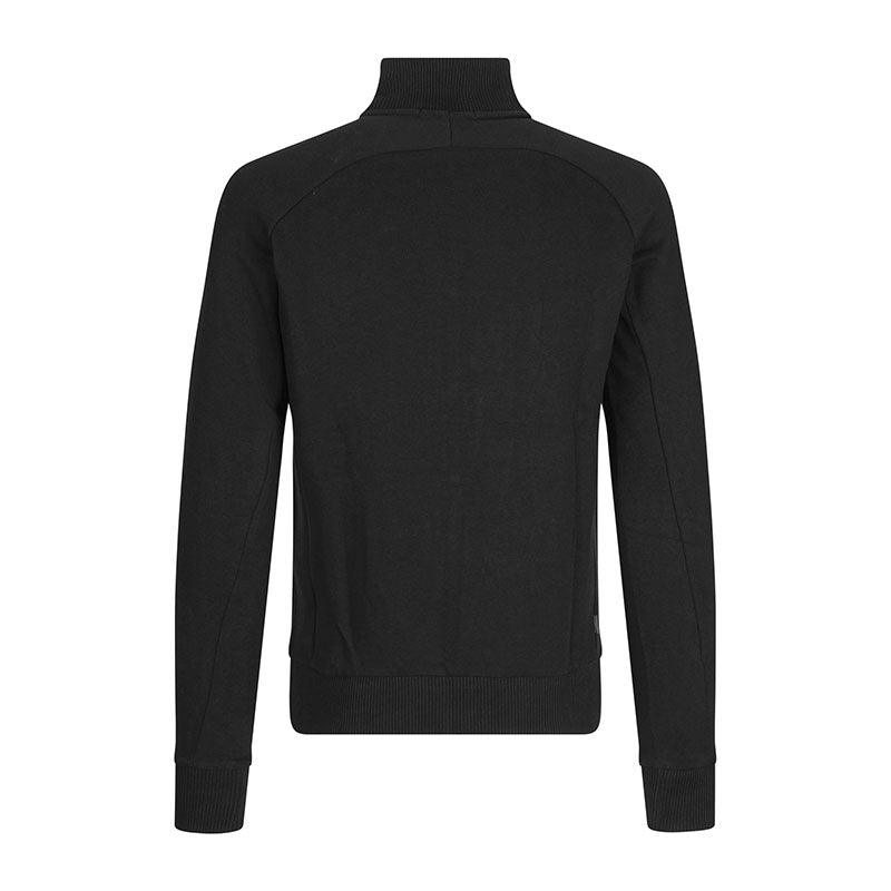 Sweat Zip Cardigan Herre, Sort