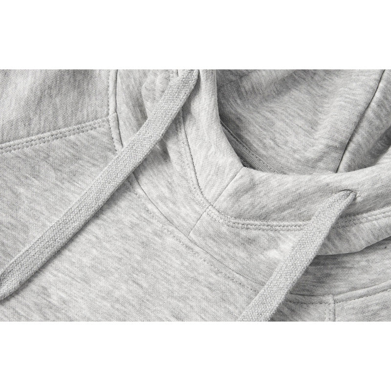 Core Hoodie Dame, Lys gråmeleret