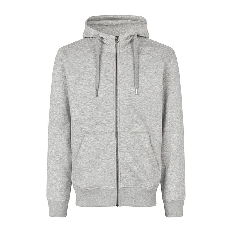 Core Hoodie Herre, Lys Gråmeleret