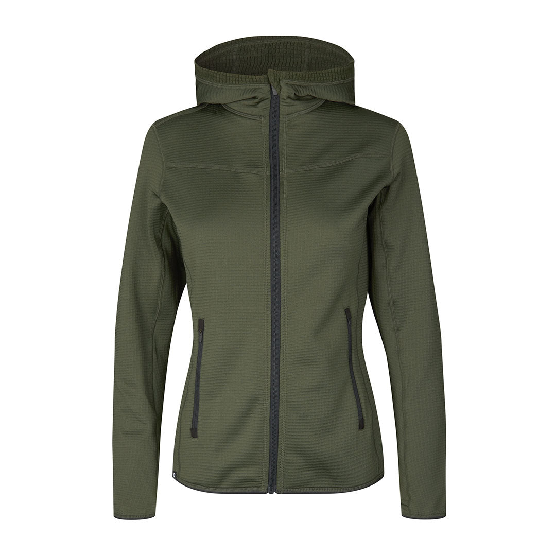 Stretch Comfort Cardigan Dame, Oliven