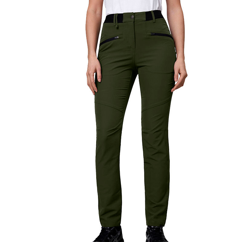 Core stretch bukser Dame, Oliven