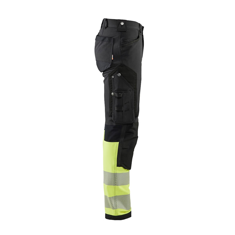 High vis buks 4-vejs stretch, Sort/Gul