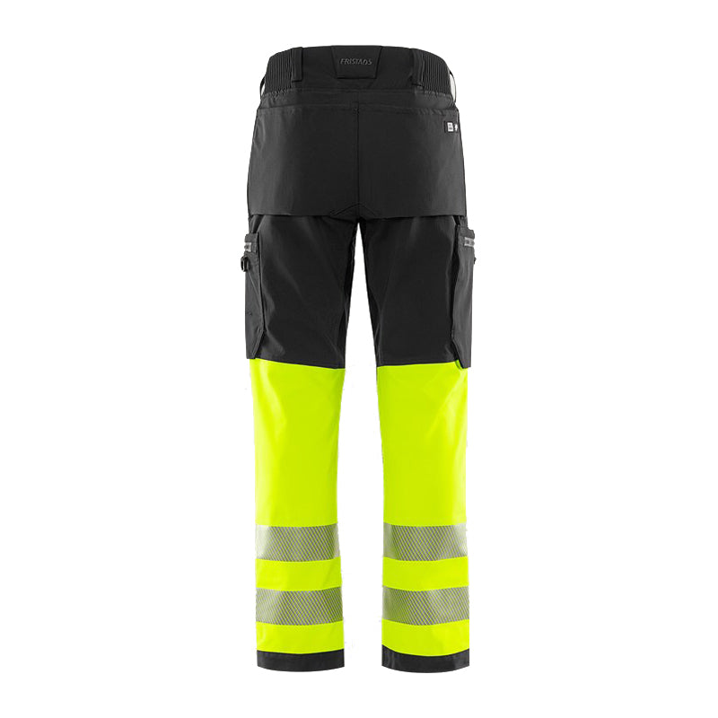 Hi-Vis Green Stretchbuks Klasse 1, Gul/Sort
