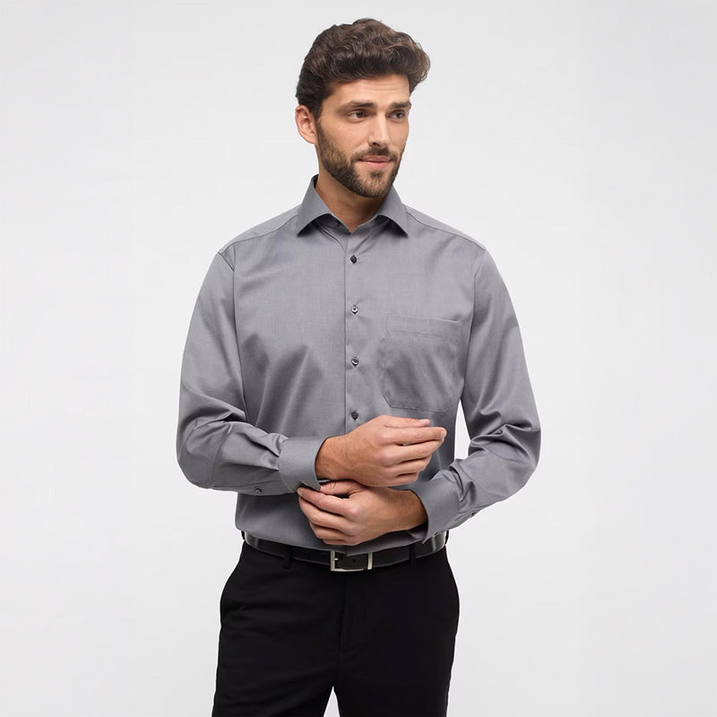 Cover Shirt, Comfort Fit Grå