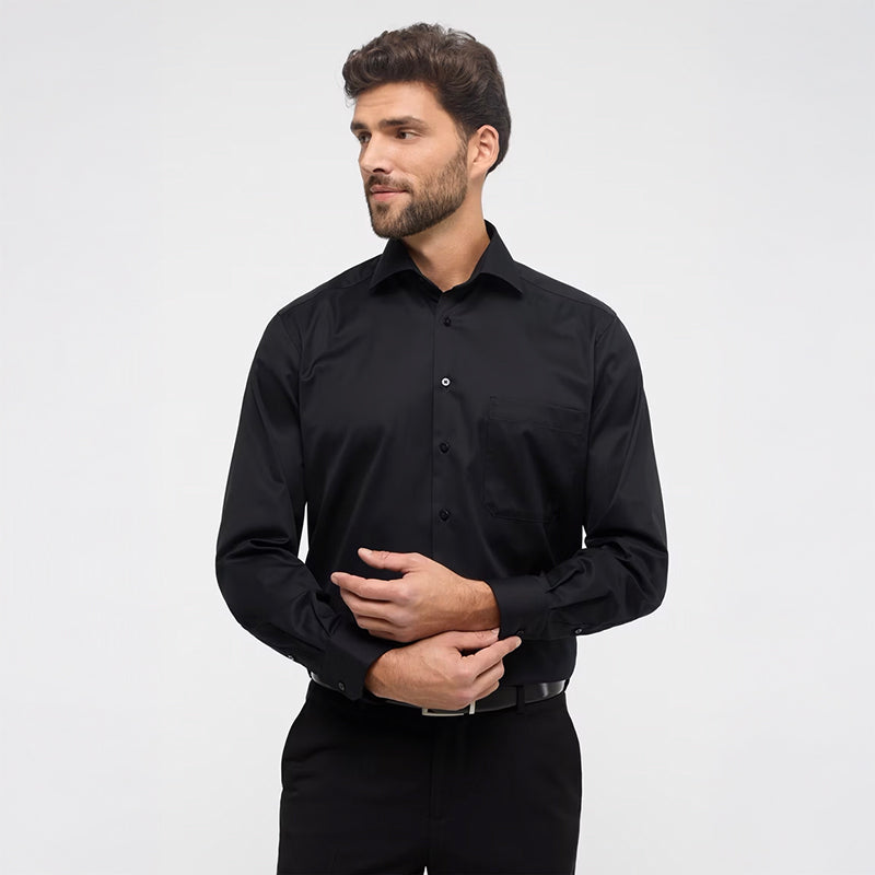 Cover Shirt, Comfort Fit Sort