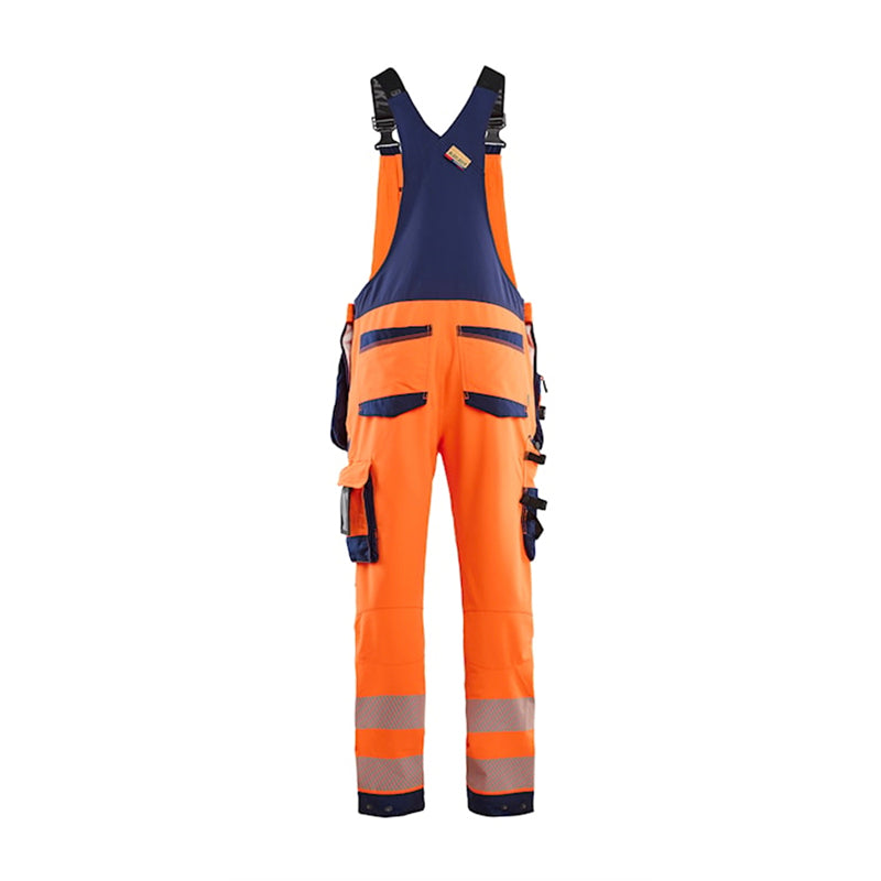 High Vis Overall 4-vejs stretch, Orange/Marine