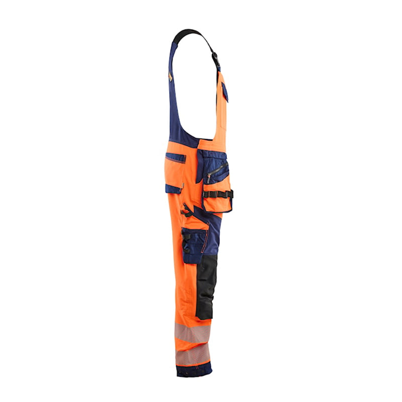 High Vis Overall 4-vejs stretch, Orange/Marine