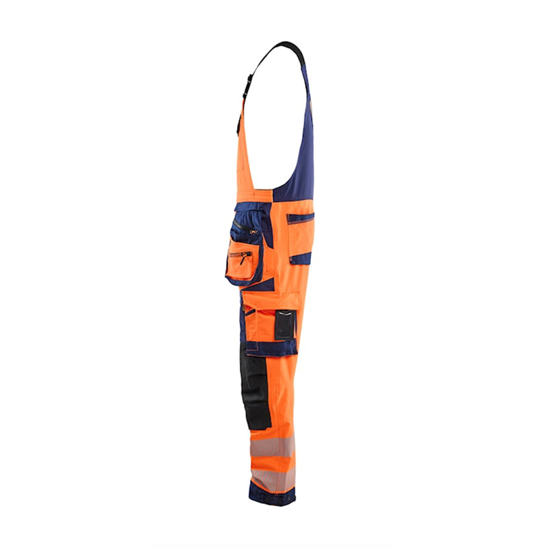 High Vis Overall 4-vejs stretch, Orange/Marine