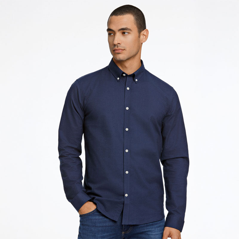 Oxford skjorte Relaxed Fit, Navy