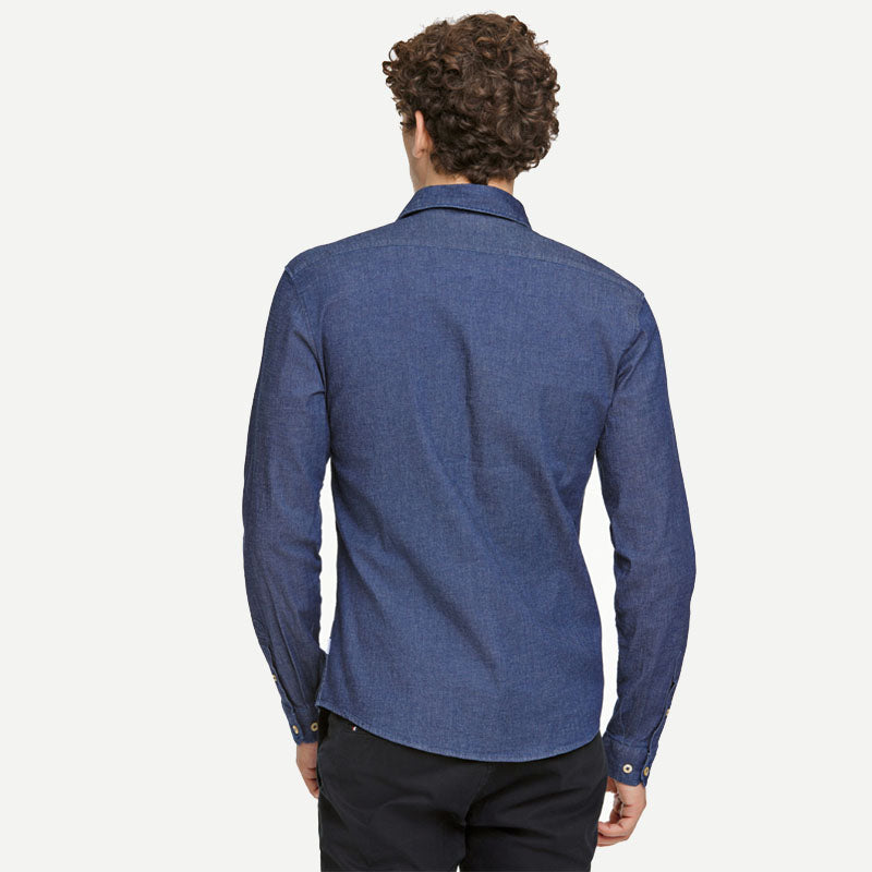 Casual Relaxed Fit skjorte, Blå