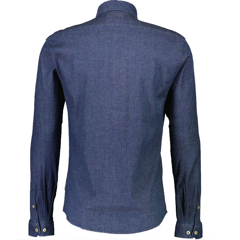 Casual Relaxed Fit skjorte, Blå