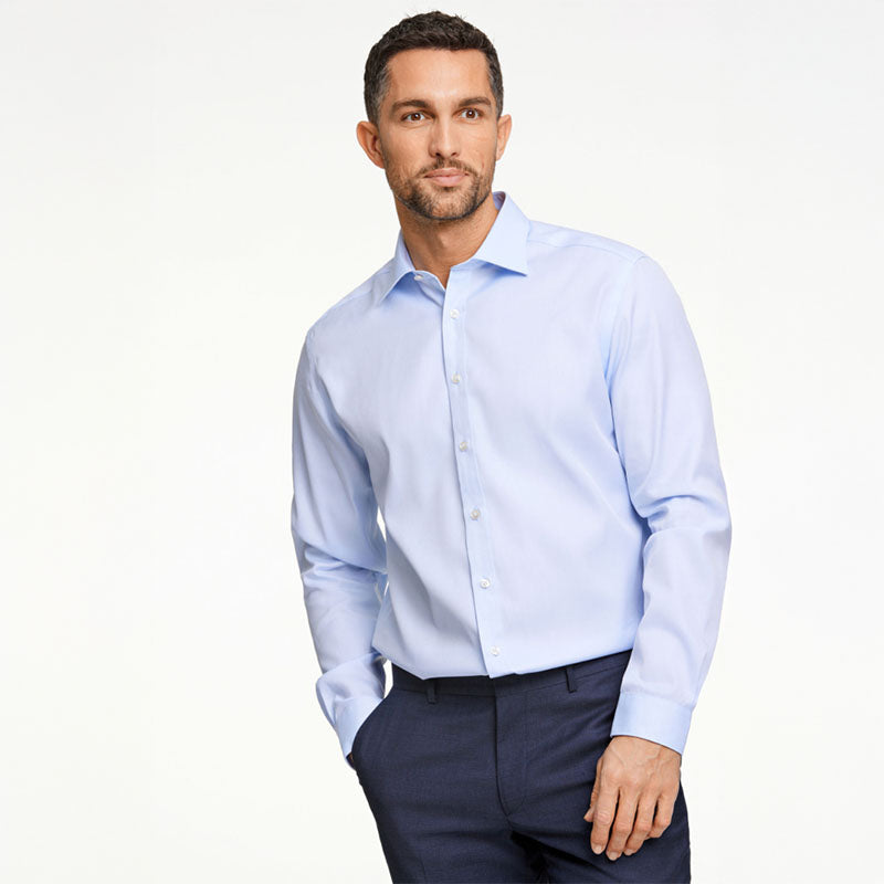 Teknisk skjorte Modern Fit, Lyseblå
