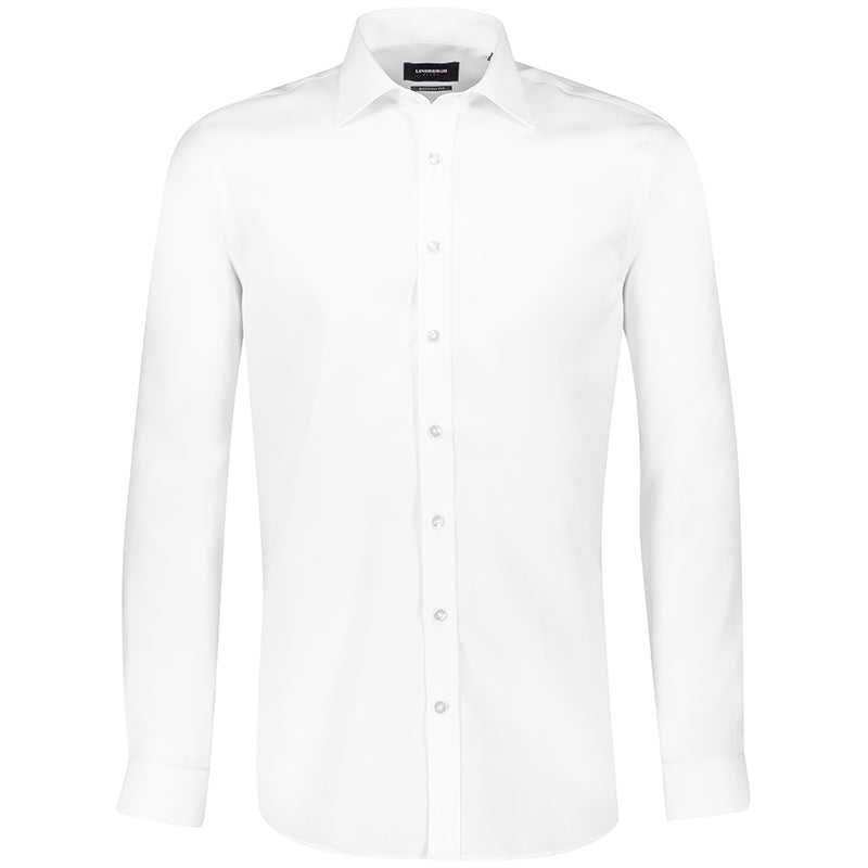 Teknisk skjorte Modern Fit, Hvid