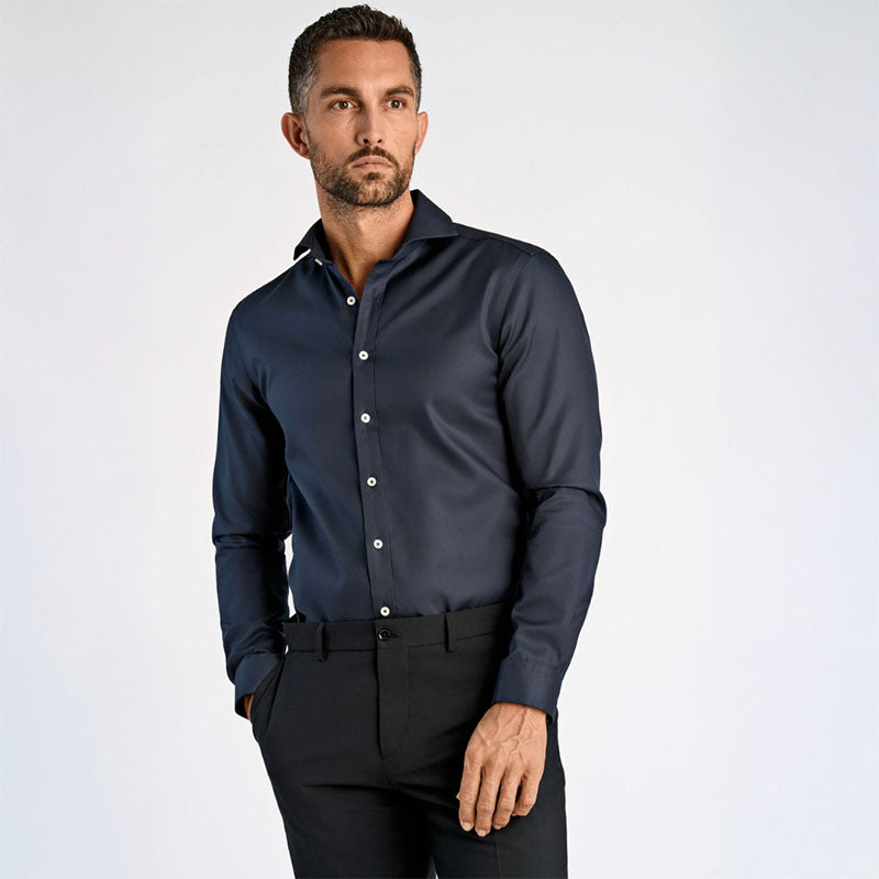 Teknisk skjorte Slim Fit, Navy