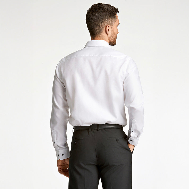Business casual skjorte, Hvid