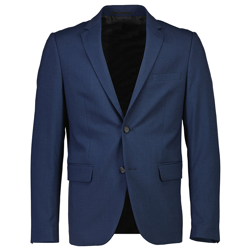 Blazer Slim Fit, Blåmeleret