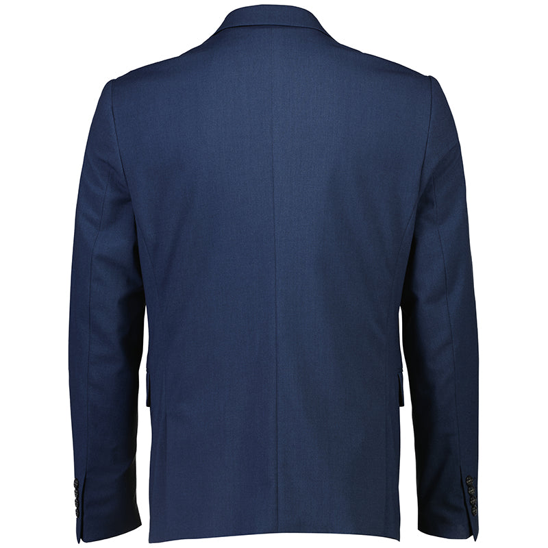 Blazer Slim Fit, Blåmeleret