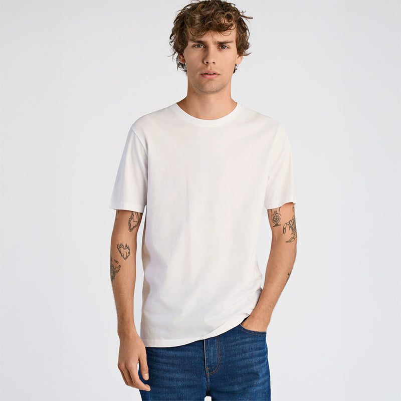 T-shirt Relaxed fit, 4-pak, Hvid