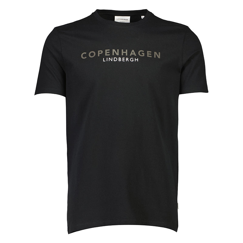Copenhagen Print T-shirt, Sort