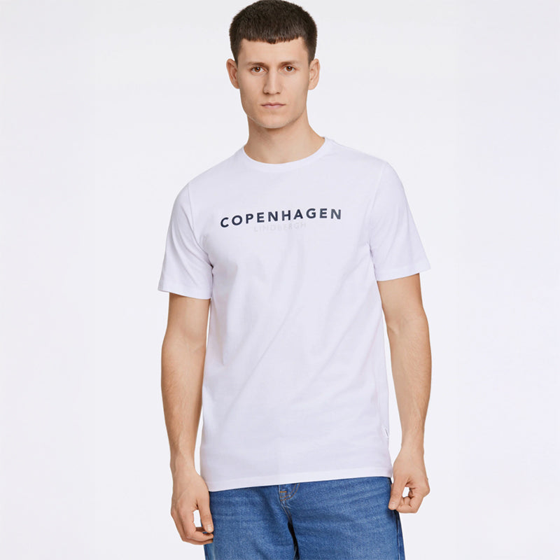 Copenhagen Print T-shirt, Hvid