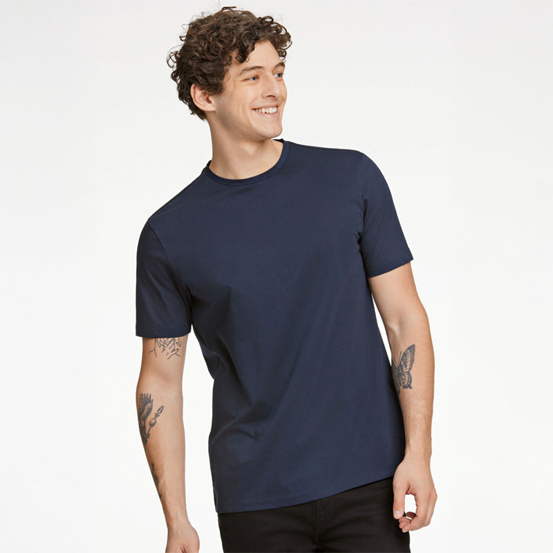 Bomulds t-shirt, Navy