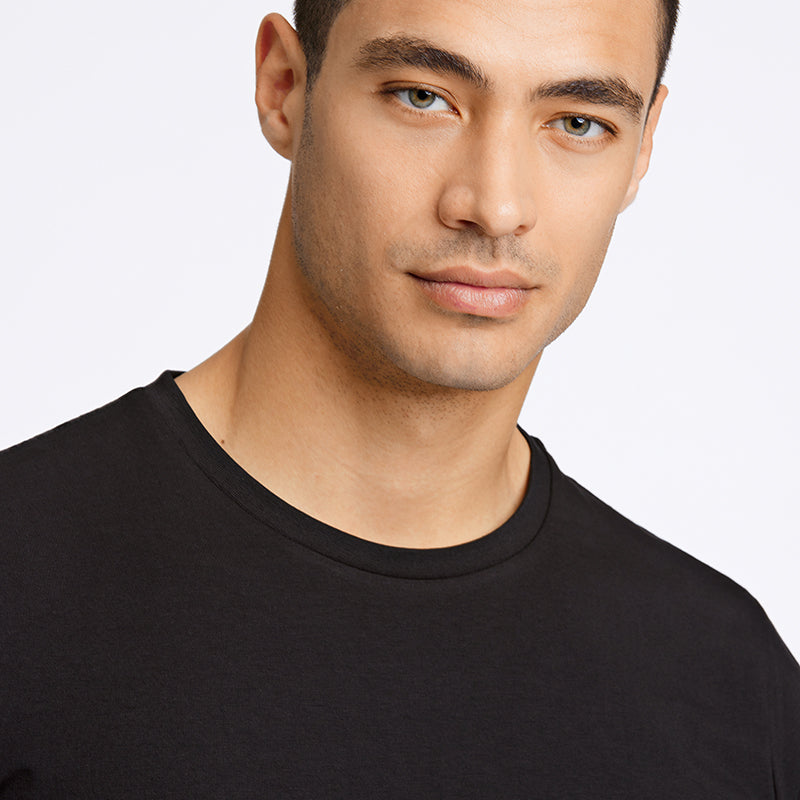 T-shirt Relaxed Fit, Sort