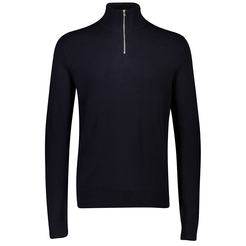 Half-Zip strik, Navy