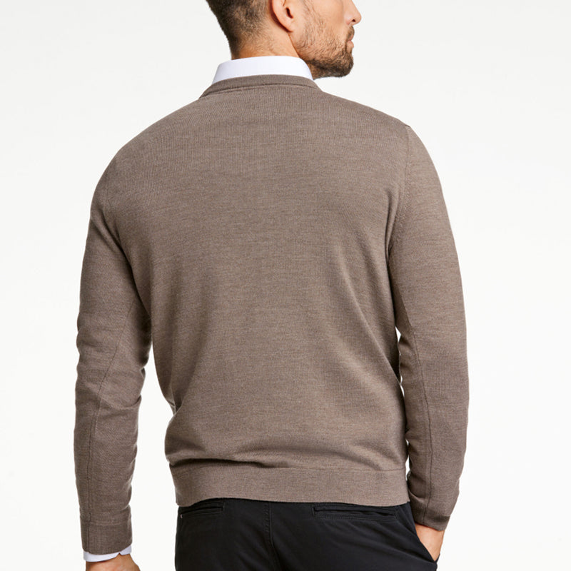 Strik Comfort Fit, Mørk Sand