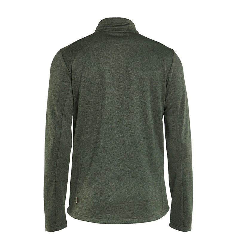 Sweatshirt full-zip, Grøn/Sort
