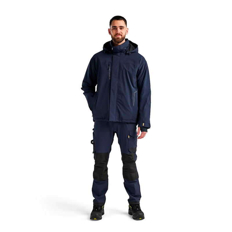 Letforet Vinterjakke 4-vejs stretch, Navy/Sort