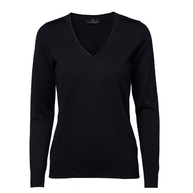 Copenhagen Dame Pullover m. ribkant, Navy