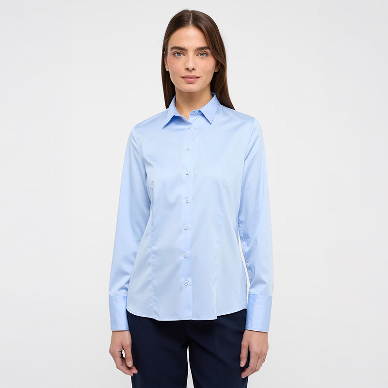 Satin Shirt, Lyseblå