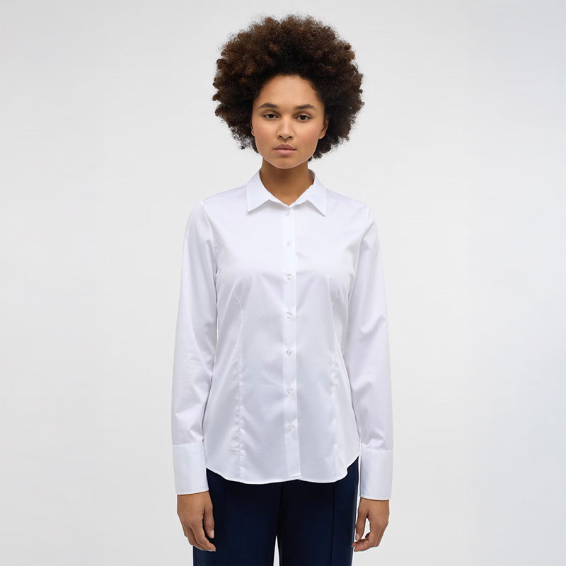 Satin Shirt, Hvid