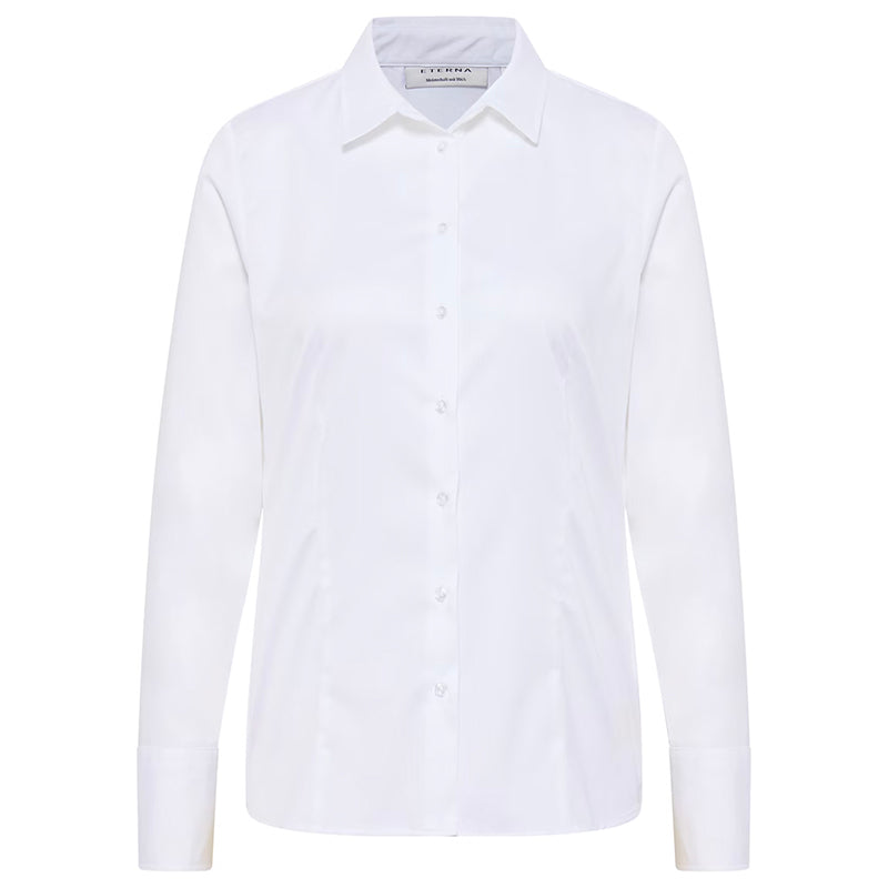 Satin Shirt, Hvid