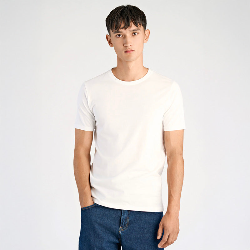 T-shirt Relaxed fit, Hvid