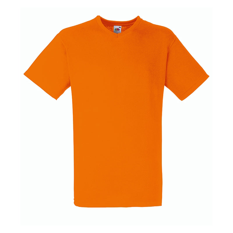 Valueweight V Neck Tee, Orange