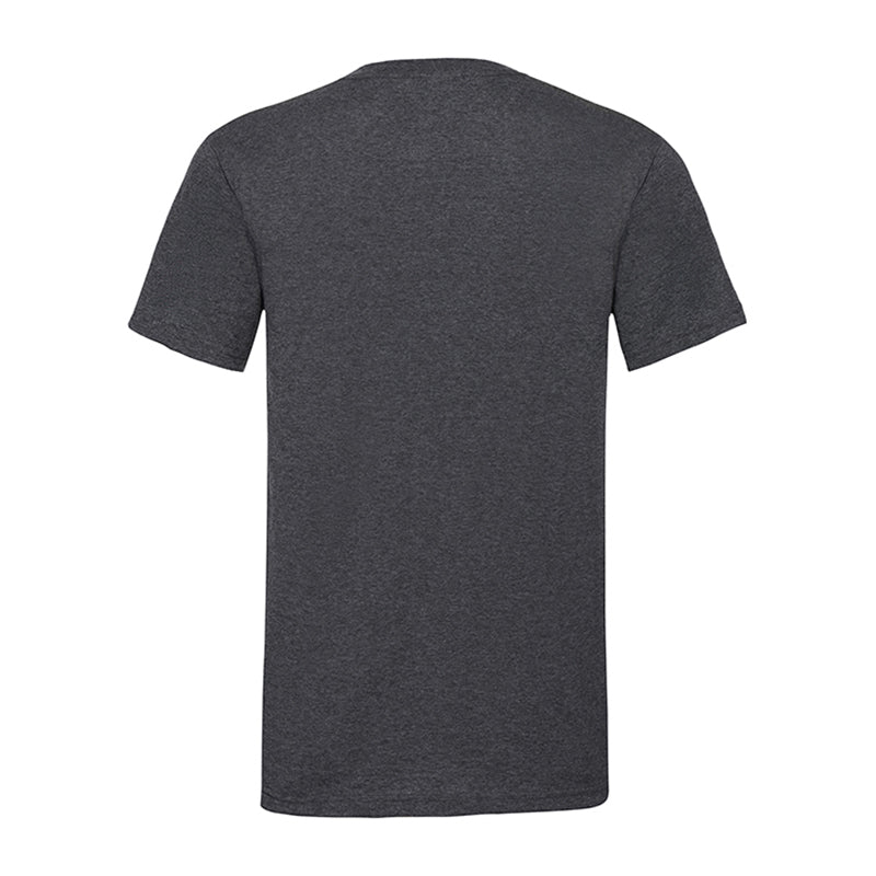 Valueweight V Neck Tee, Mørk gråmeleret