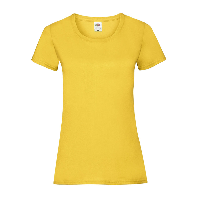 Ladies Valueweight T, Gul