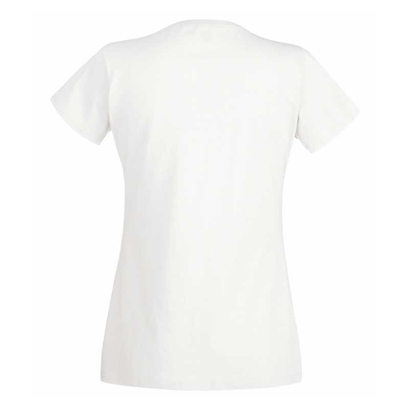 Ladies Valueweight V Neck T, Hvid