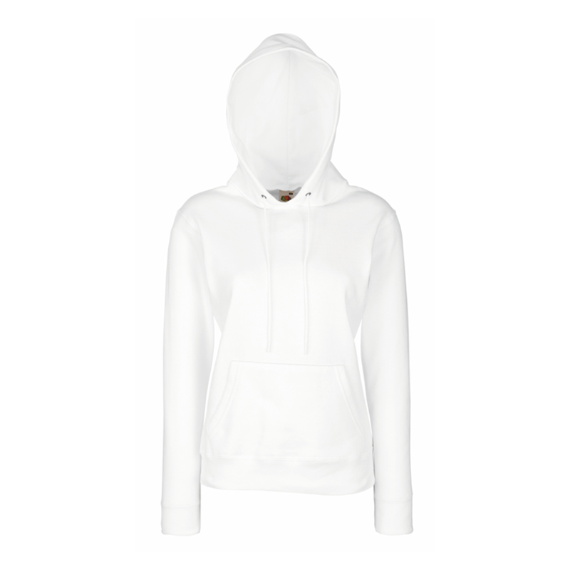 Ladies Classic Hooded Sweat, Hvid