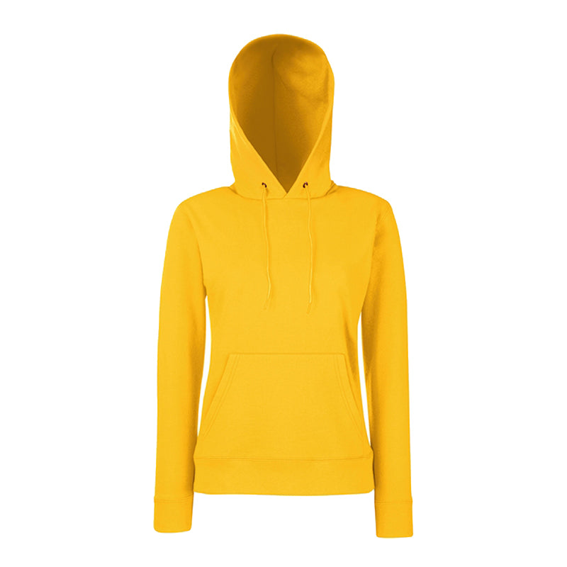 Ladies Classic Hooded Sweat, Gul