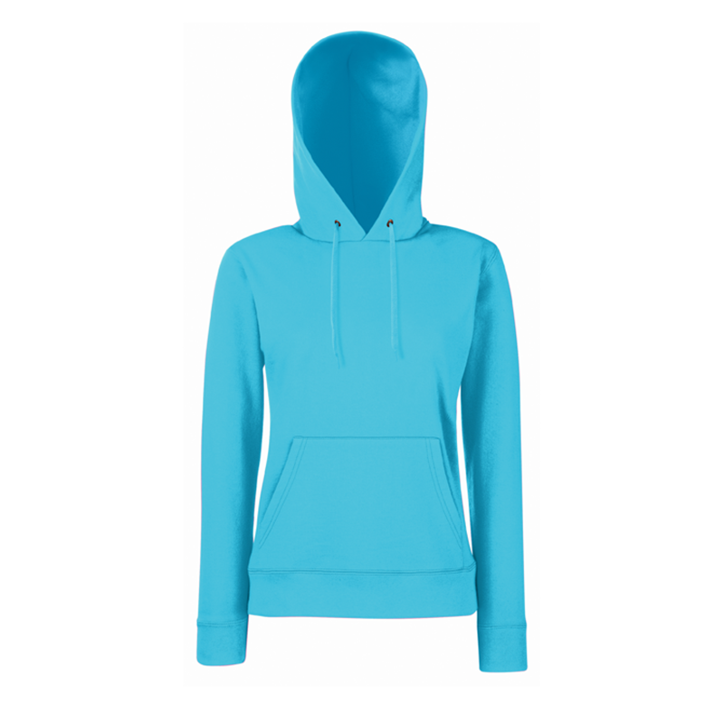 Ladies Classic Hooded Sweat, Blå