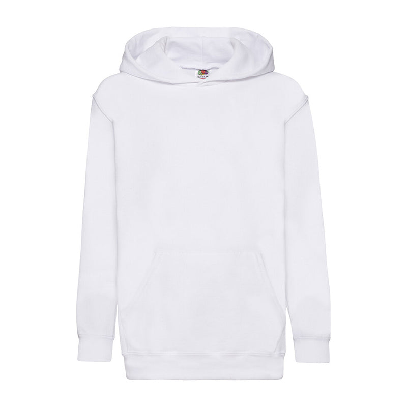 Kids Hooded Sweat, Hvid