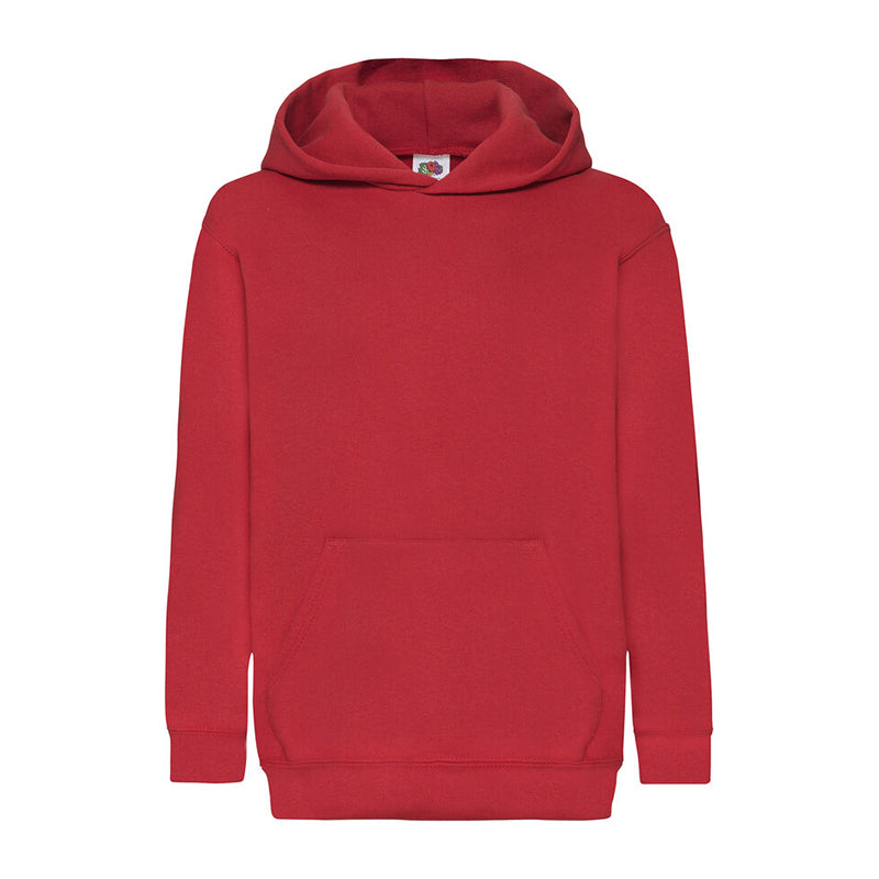 Kids Hooded Sweat, Rød